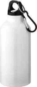 Oregon 400 ml Aluminium Trinkflasche mit Karabinerhaken als Werbeartikel