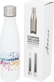 Vasa Kupfer-Vakuum Isolierflasche, gesprenkelt, 500 ml als Werbeartikel
