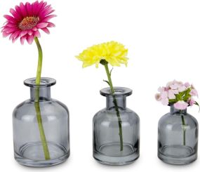 3er Vasen-Set Flora als Werbeartikel