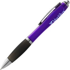 Nash Kugelschreiber farbig mit schwarzem Griff als Werbeartikel