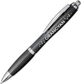 Kugelschreiber Nash aus Weizenstroh mit Chromspitze als Werbeartikel