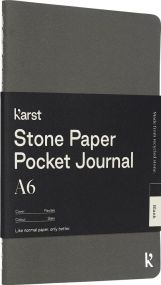 Karst® A6 Steinpapier Softcover Notizbuch - blanko als Werbeartikel