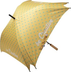 Regenschirm CreaRain Square, inkl. RPET-Label und Sublimationsdruck als Werbeartikel