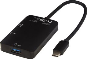 Multimediaadapter ADAPT Typ-C (USB-A/Typ-C/HDMI) als Werbeartikel