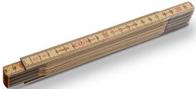 Holz-Gliedermaßstab Serie 600 N-S 2m als Werbeartikel