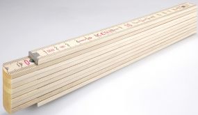 Holz-Gliedermaßstab Serie 400 2m als Werbeartikel