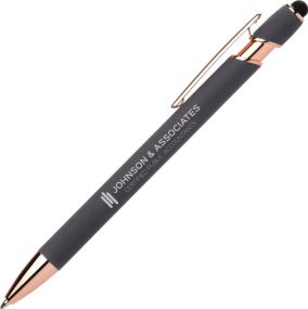 Prince Soft-Touch Rose Gold Stylus als Werbeartikel