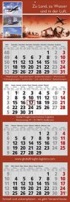 4 Monats-Wandkalender Classic 4, 7-sprachig als Werbeartikel