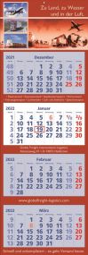 4 Monats-Wandkalender Classic 4, deutsch als Werbeartikel