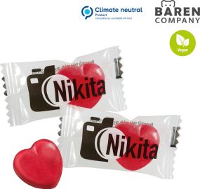 Herz-Bonbons als Werbeartikel