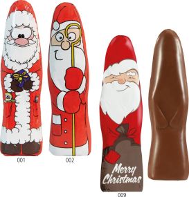 Schoki-Weihnachtsmann Standard Fairtrade als Werbeartikel