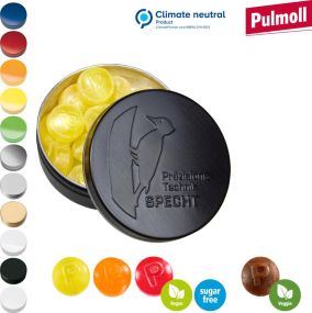 XS-Prägedose mit Pulmoll Special Edition als Werbeartikel