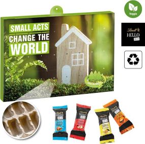 Premium Präsent-Adventskalender "Eco" BUSINESS mit Hello Mini Stick Mix als Werbeartikel