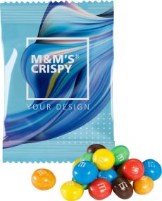 M&M´S® Crispy, inkl. Werbedruck, kleine Mengen als Werbeartikel