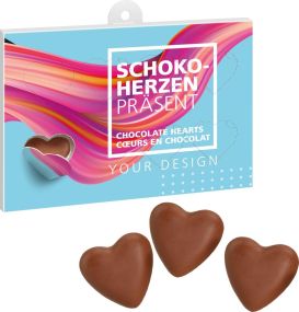 Herzenssache Schoko-Präsent, kleine Mengen als Werbeartikel