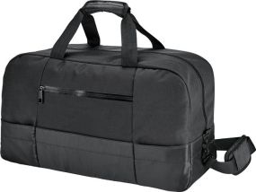 ZIPPERS Sporttasche mit Fronttaschen und halbstarre Bodenplatte als Werbeartikel