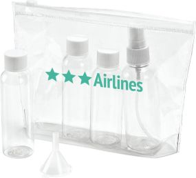 DICAPRIO Luftdichte große Kosmetiktasche aus PVC mit TSA-konformem Handgepäck als Werbeartikel