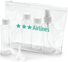 DICAPRIO Luftdichte große Kosmetiktasche aus PVC mit TSA-konformem Handgepäck als Werbeartikel
