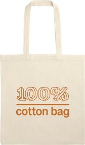 BOND Tasche mit 60 cm langen Henkeln aus 100% Baumwolle als Werbeartikel