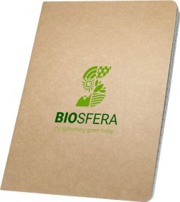 KOSTOVA Notizbuch A5 mit einer Innentasche, recyceltes Papier als Werbeartikel