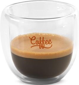 Kaffee-Set Expresso mit zwei doppelwandigen Bechern als Werbeartikel