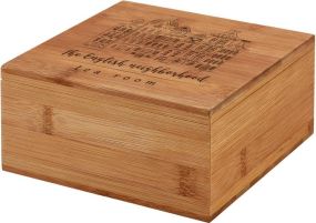 Teebox aus Bambus Arnica als Werbeartikel