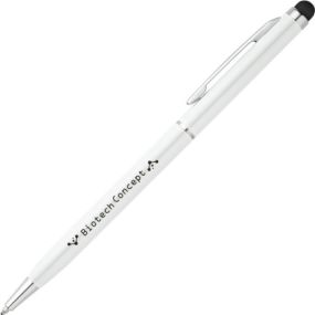 Kugelschreiber aus Aluminium mit Touchpen-Spitze Zoe Bk als Werbeartikel
