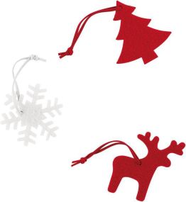Weihnachtsfiguren Zermatt zum Aufhängen als Werbeartikel