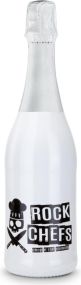 Sekt Cuvée - Flasche weiß-lackiert - 0,75 l als Werbeartikel