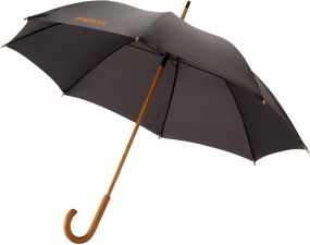 Jova 23" Regenschirm mit Holzstange und -griff als Werbeartikel