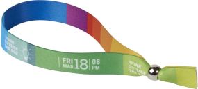 Evi komplett farbiges Festival-Armband als Werbeartikel