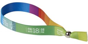 Evi komplett farbiges Festival-Armband als Werbeartikel