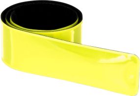 RFX™ 44 cm reflektierendes Sicherheits-Schnapparmband aus PVC als Werbeartikel