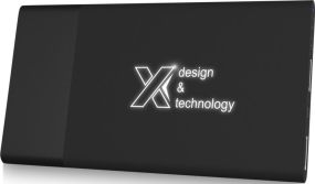 Powerbank P20 mit Leuchtlogo SCX.design als Werbeartikel
