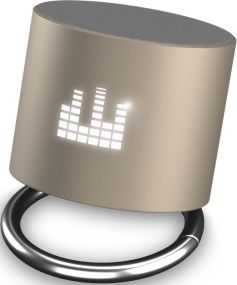 Antibakterieller Lautsprecher Ring S26 mit Leuchtlogo SCX.design als Werbeartikel
