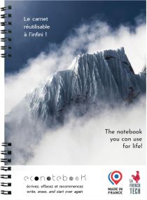 EcoNotebook NA4 wiederverwendbares Notizbuch mit Premiumcover als Werbeartikel