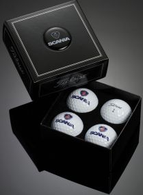 Titleist 4er Golfball Box inkl. Doming als Werbeartikel