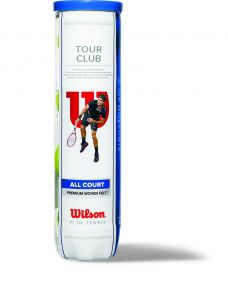 Wilson Tour Club Tennisbälle in 4-Ball-Tube als Werbeartikel