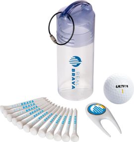 Golf-Set Geschenk-Röhre 1 als Werbeartikel