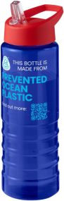 Sportflasche H2O Active® Eco Treble mit Stülpdeckel 750 ml als Werbeartikel