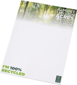 A4 recycelter Notizblock Desk-Mate® - 50 Blatt als Werbeartikel