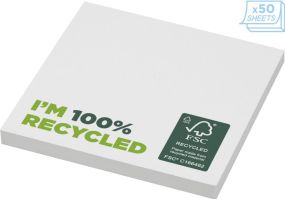 Recycelte Haftnotizen Sticky-Mate® 75 x 75 mm - 50 Blatt als Werbeartikel
