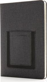 Deluxe A5 Notizbuch  liniert mit Telefontasche als Werbeartikel