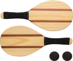 Frescobol Tennis-Set aus Holz als Werbeartikel