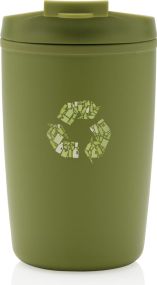 PP-Becher mit Flip-Deckel recycelt, 300ml als Werbeartikel