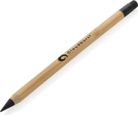 Bambus Infinity-Stift mit Radiergummi als Werbeartikel