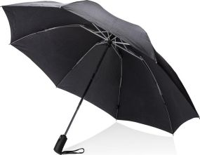 Swiss Peak AWARE™ 23" faltbarer umgekehrter Regenschirm als Werbeartikel