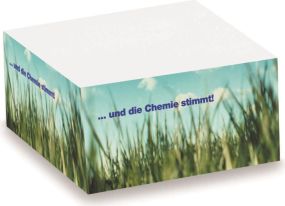 Zettelblock Small mit Digitaldruck als Werbeartikel