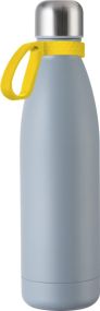 Thermotrinkflasche RETUMBLER-myTOULON - Grau, Ring farbig als Werbeartikel