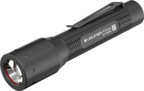 Batteriebetriebene Mini-LED-Taschenlampe mit Ansteck-Clip als Werbeartikel